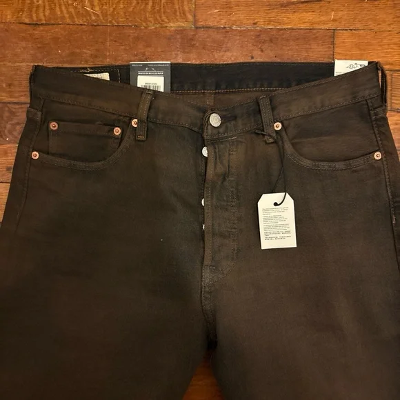 Men’s Levi’s 501 Straight-Leg Brown faded Jeans size 34/34 - Picture 3 of 12